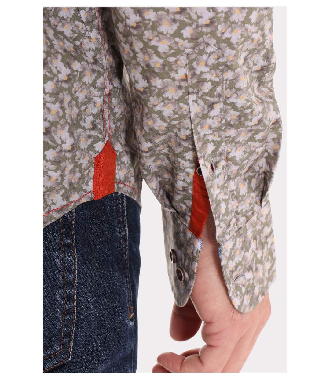 Chemise imprimée col boutonné