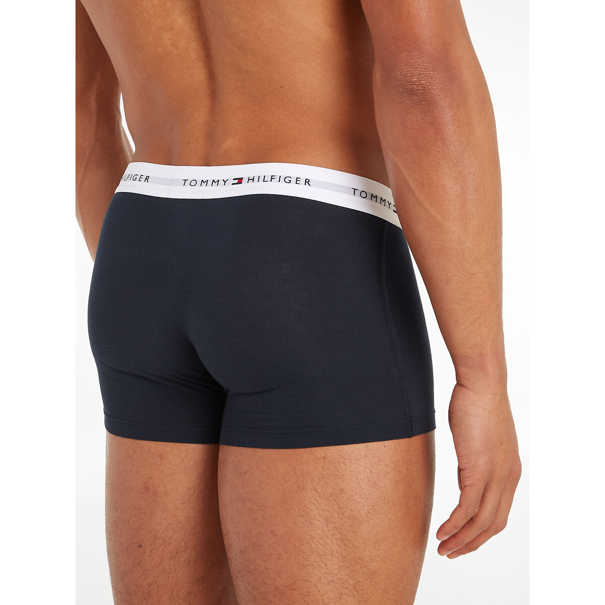 TOMMY HILFIGER<br>Conjunto de 3 cuecas boxer lisas