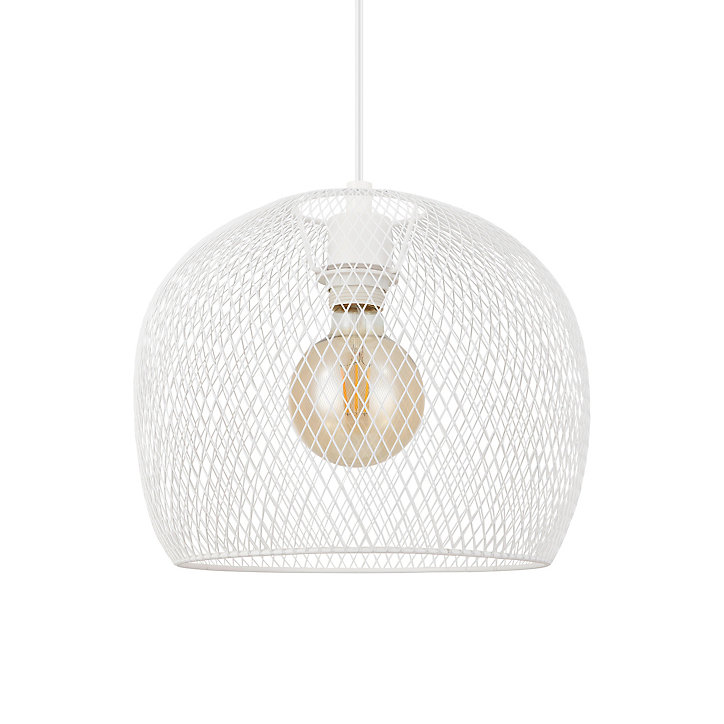 Suspension Osiglia GoodHome E27 blanc mat