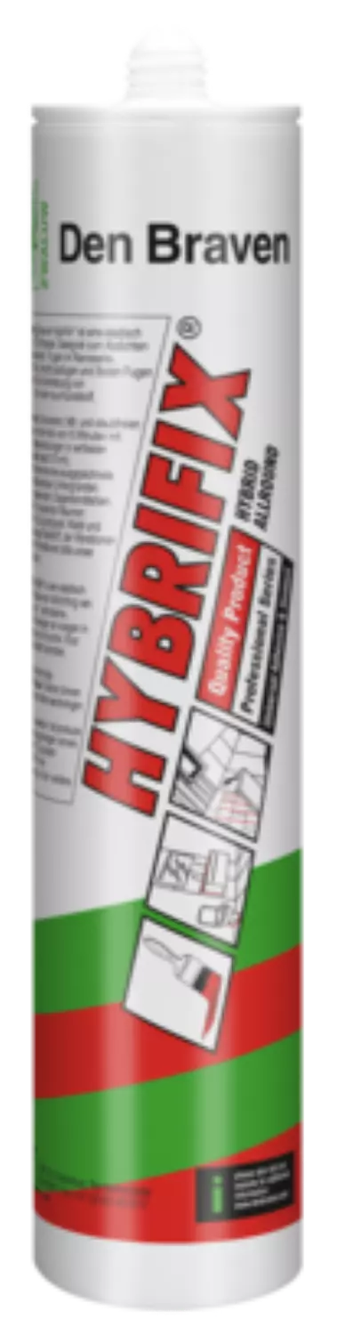 Zwaluw Den Braven 10620600 Hybrifix Lijmkit - Zwart - 290ml in koker