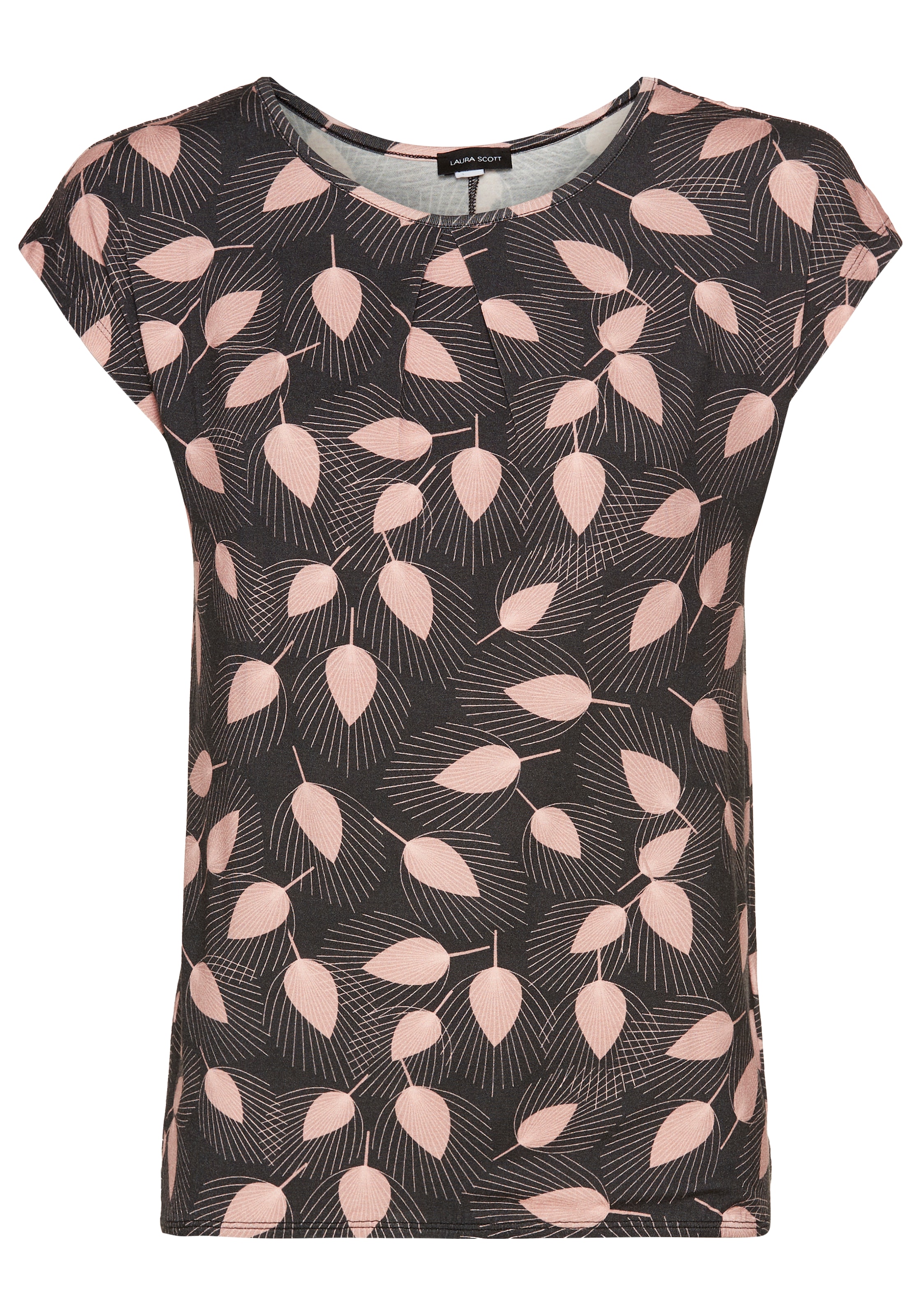 Laura Scott Print-Shirt, 2 Stk. mit floralem Print