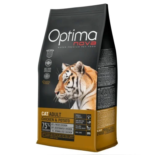 Ração para gatos Optima Nova Grain Free com Frango e Batata