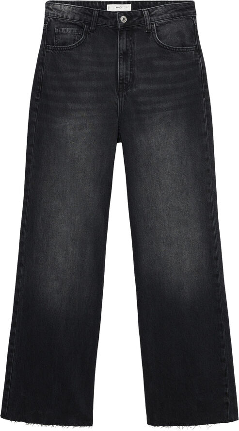 MANGO Danila wideleg high-rise jeans Open grey