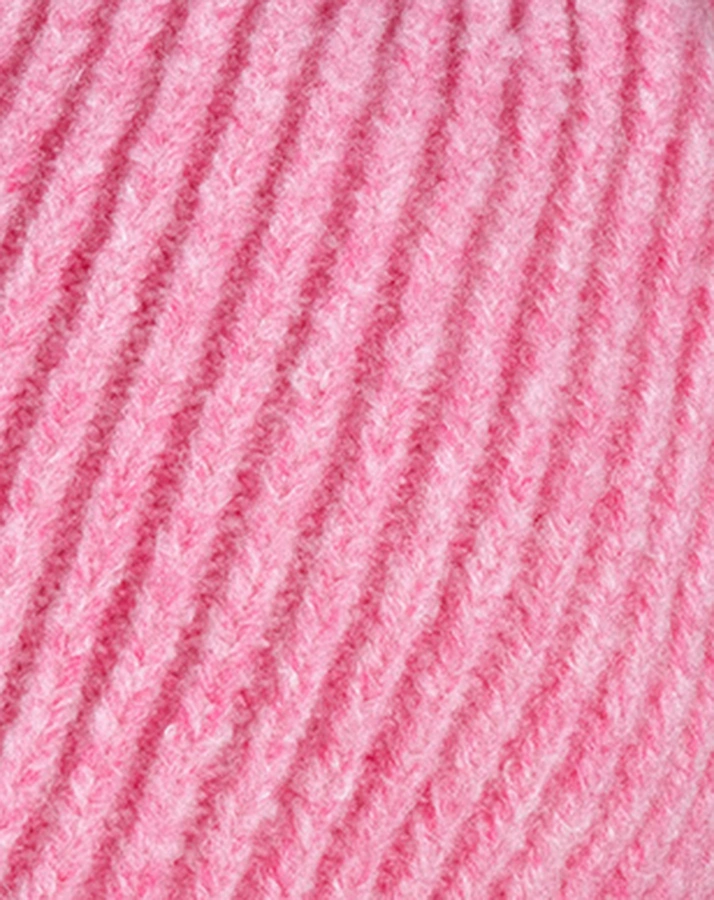 Beanie WINTER POMPON in pink meliert