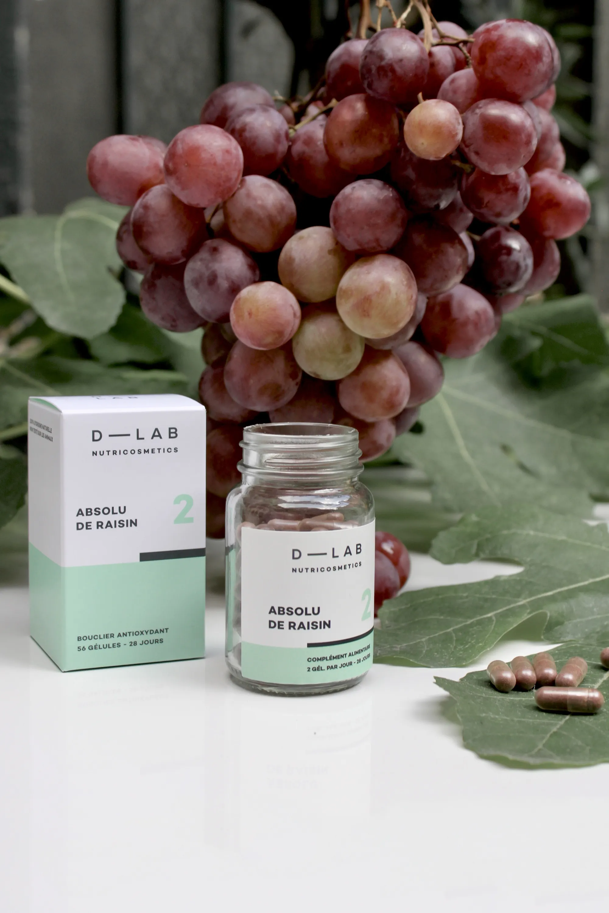 D-LAB Nutricosmetics Complément alimentaire premières rides Absolu de raisin-60 ml