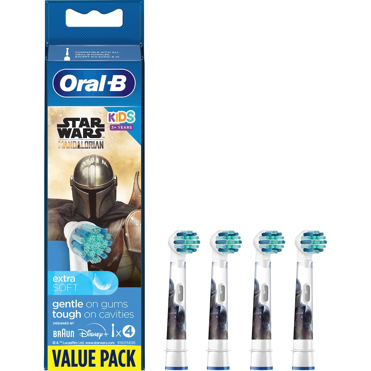 Oral B Kids Mandalorian tannbørstehoder 396475