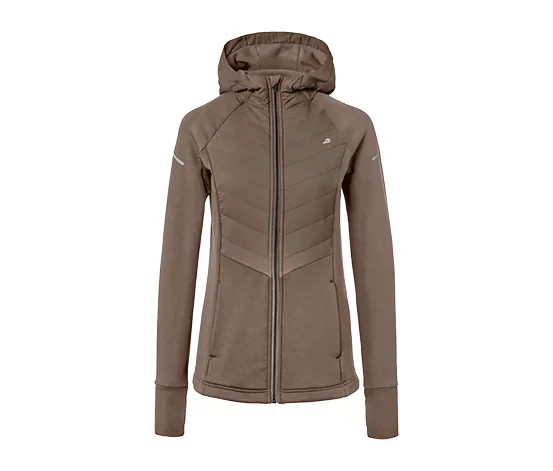 Thermojacke mit Kapuze, braun