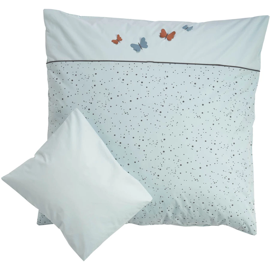 Be Be 's Collection Bettwäsche 3D Schmetterling Mint 80x80 cm