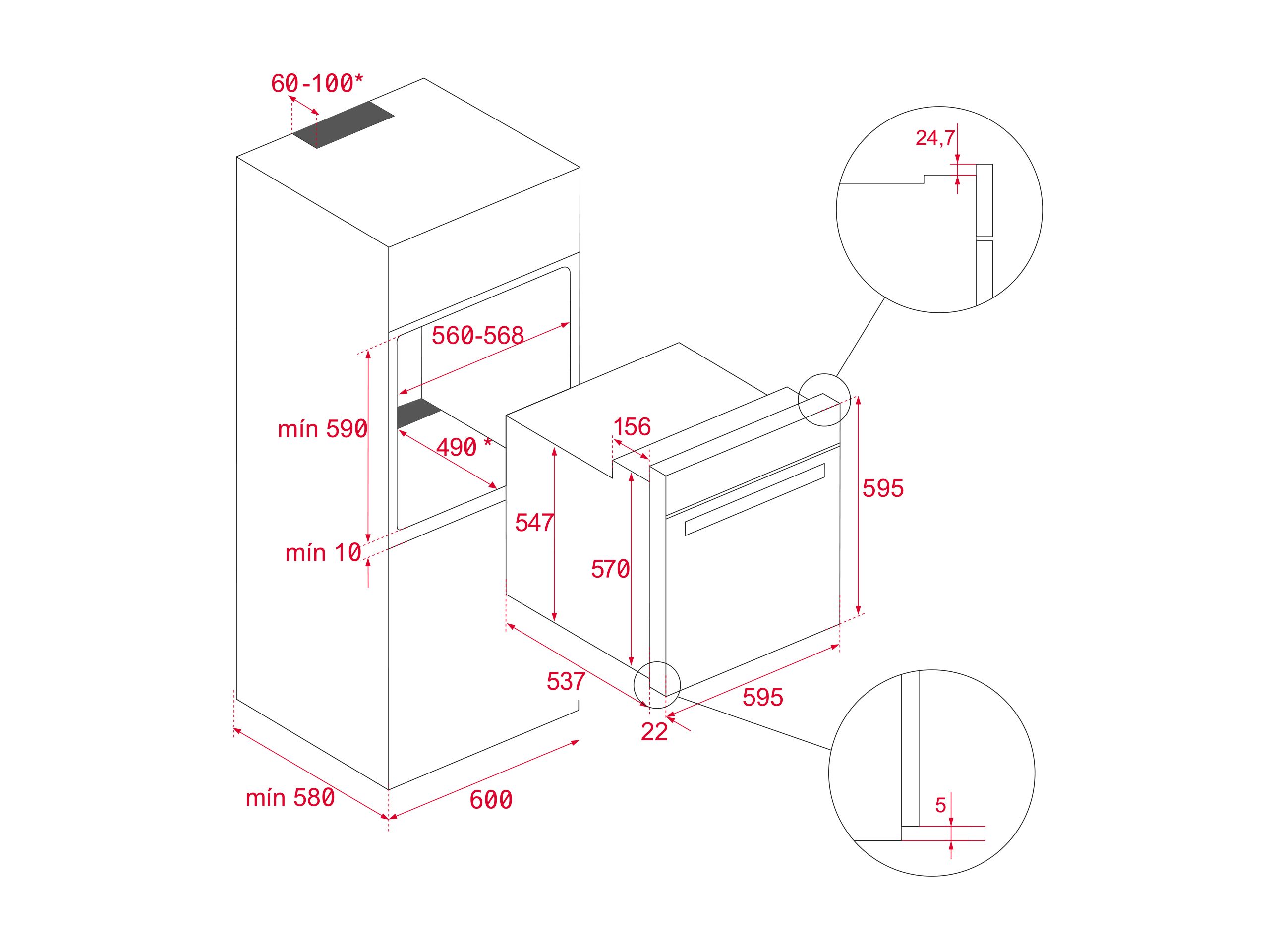 FORNO MULTIFUNÇÕES TEKA HCB 6525 SS INOX 70L