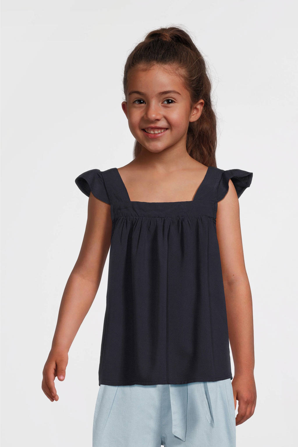 VERO MODA GIRL top VMRUSK donkerblauw