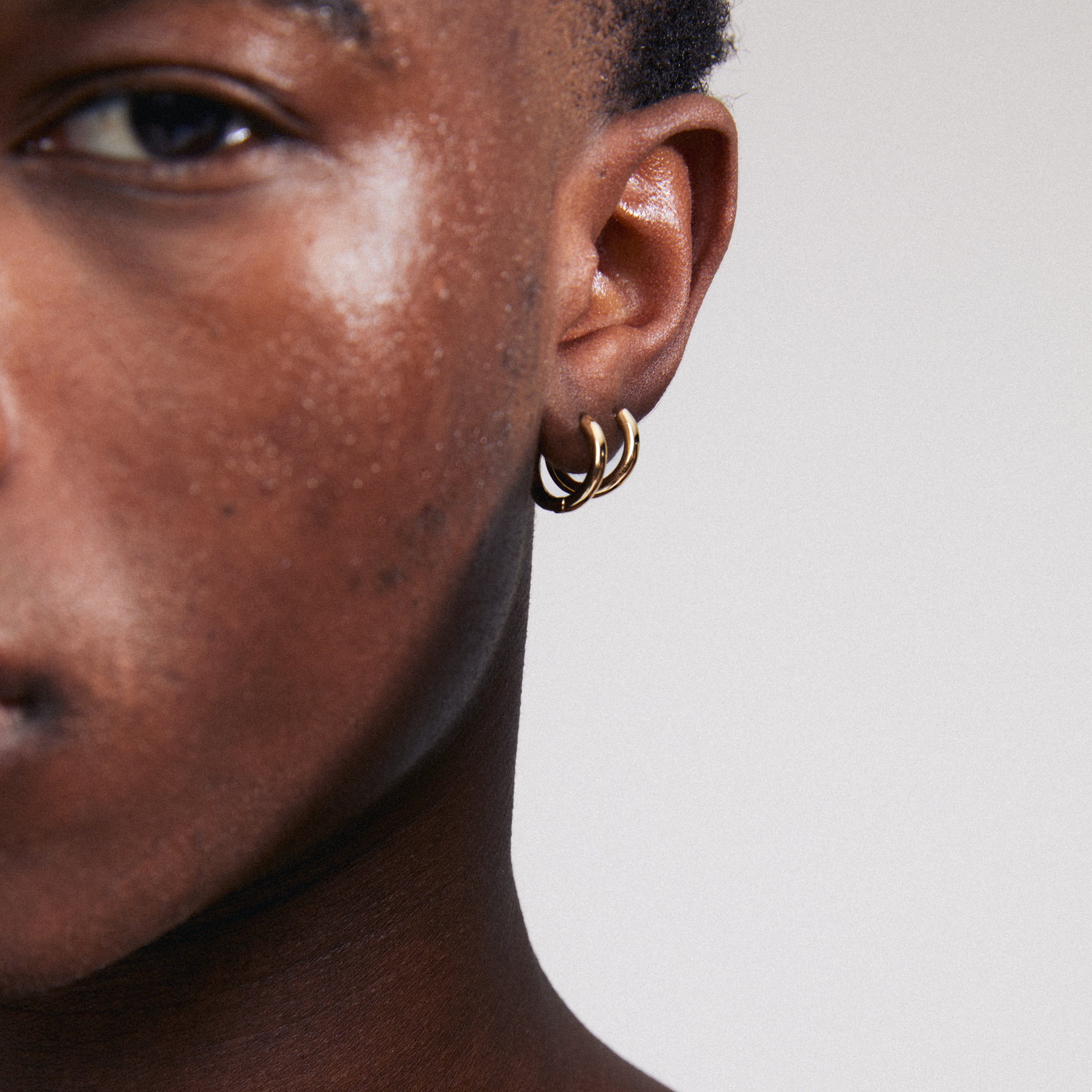 PILGRIM  CHARM hoops, lille - forgyldt