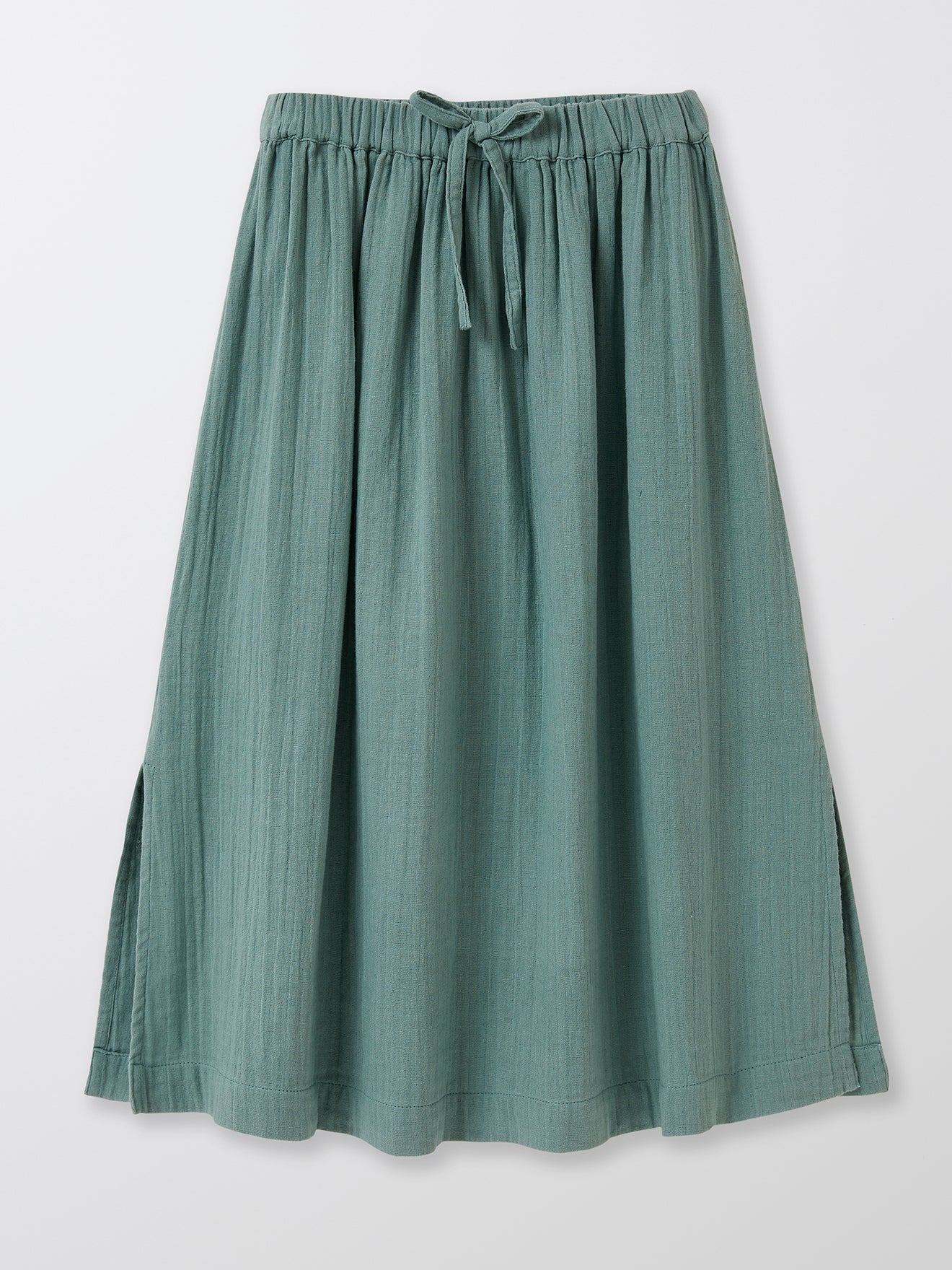 Jupe longue Fille en coton double gaze
