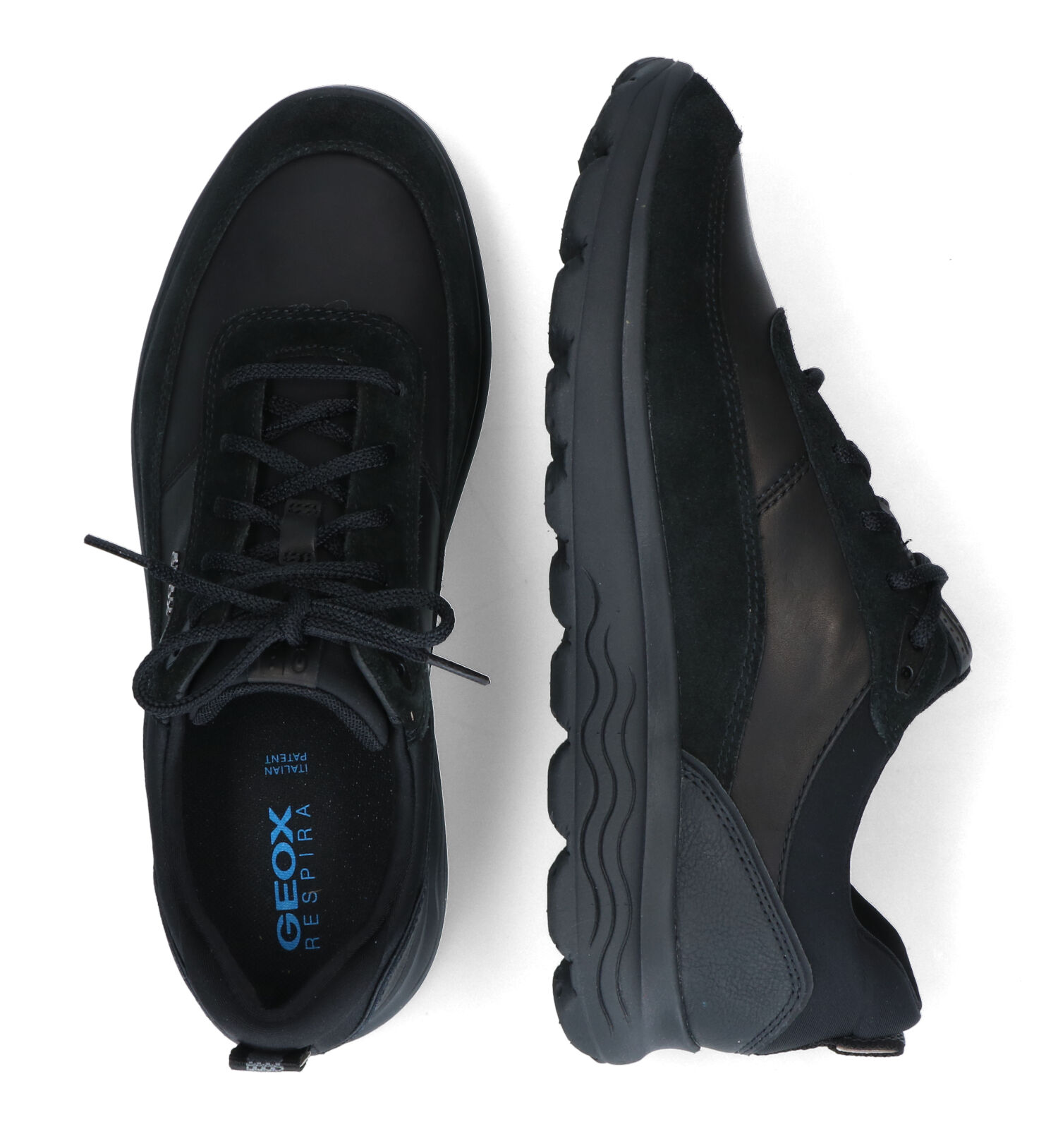 Veterschoenen zwart