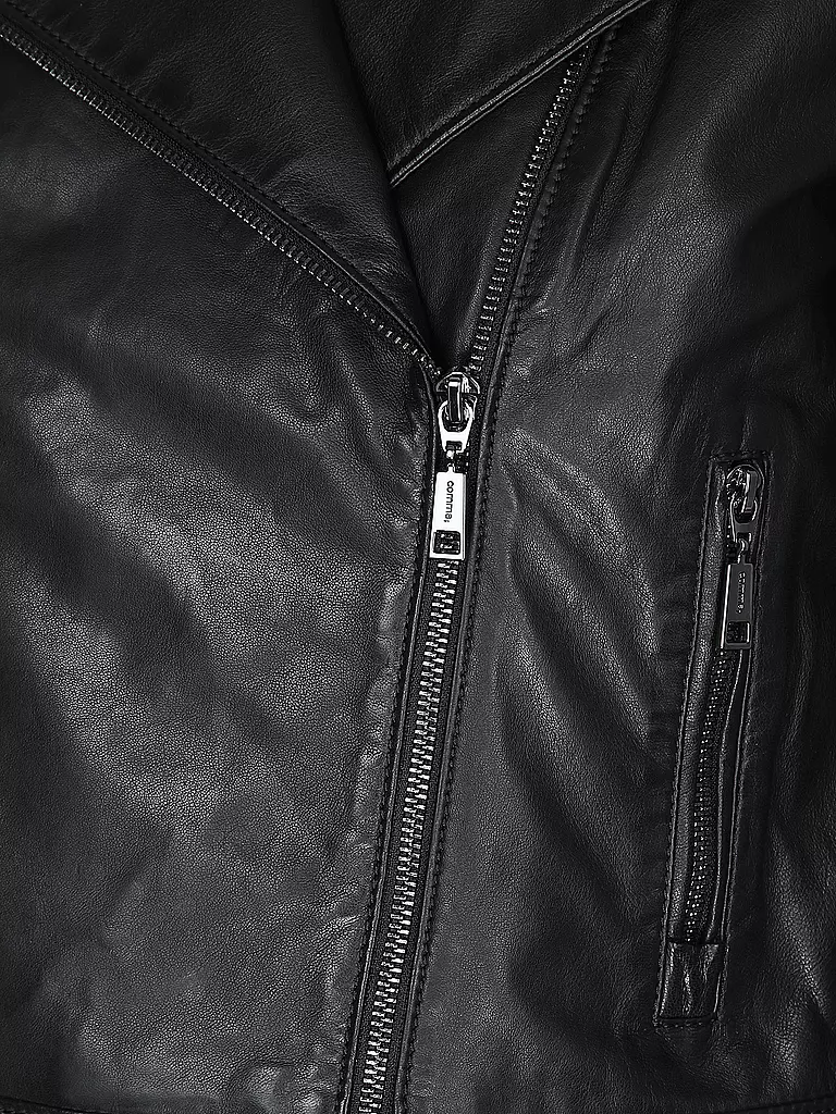 COMMA Lederjacke schwarz
