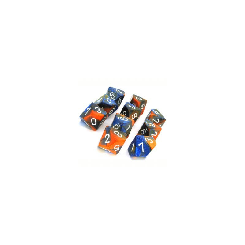10 dés 10 *GEMINI* ORANGE