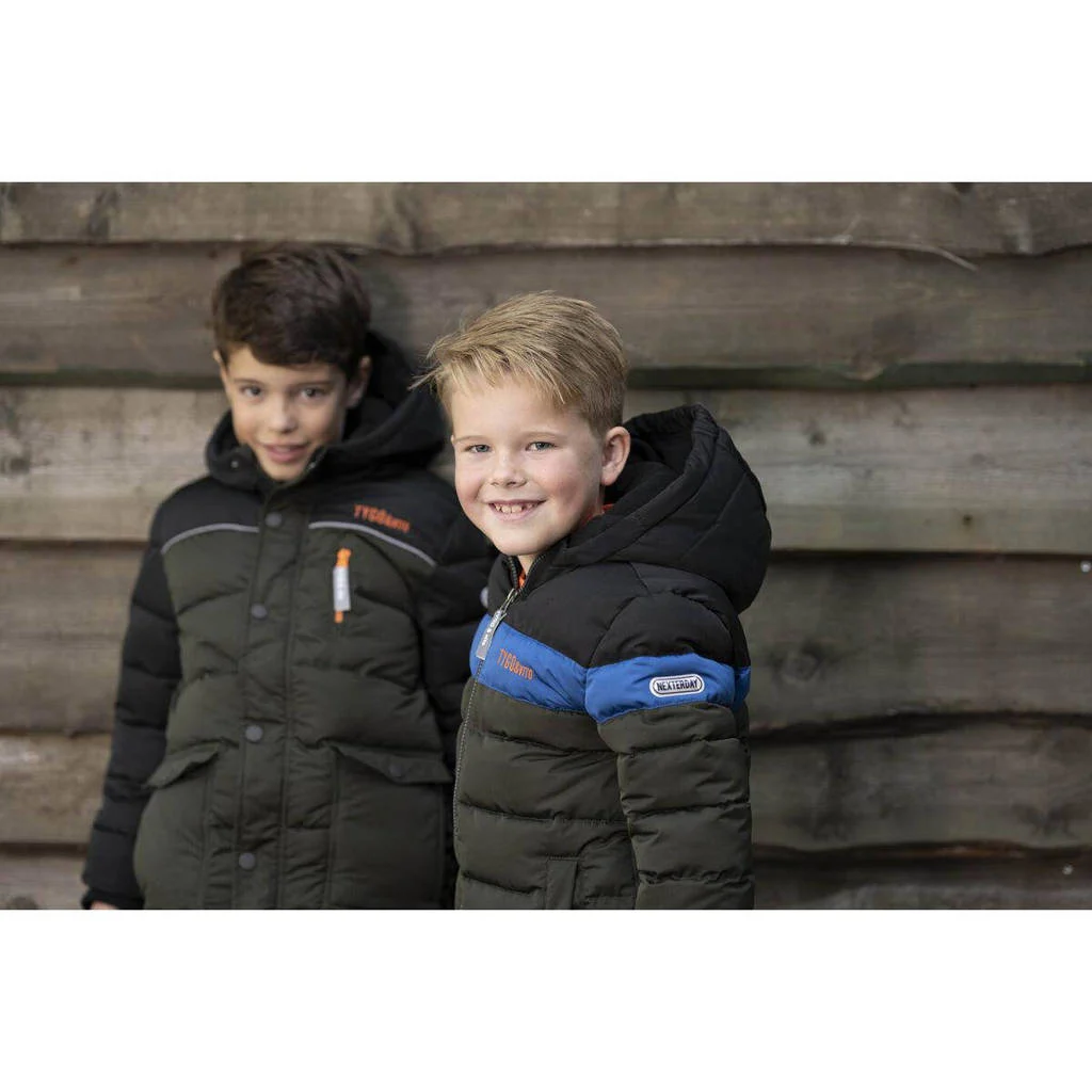 TYGO & vito gewatteerde winterjas groen