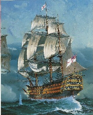 Revell - Hms Victory Skib Byggesæt - Battle Of Trafalgar - 1:225 - Level 4 - 05767