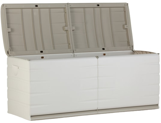 PLASTIKEN - Coffre de rangement 97153 Beige et blanc 500 Litres