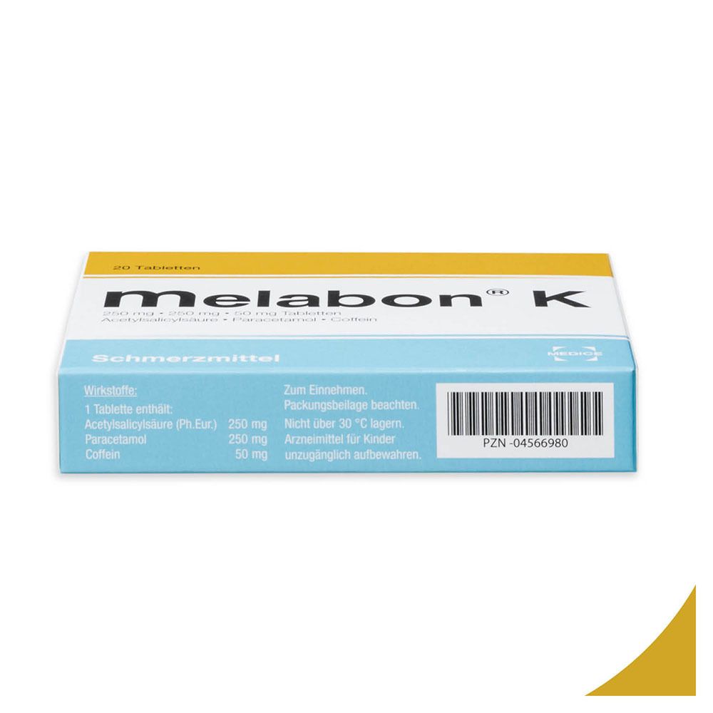 Melabon K bei Kopfschmerzen und Zahnschmerzen