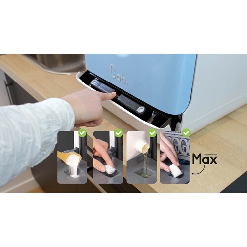 Mini lave-vaisselle Daan Tech Compact 34 cm Blanc et Jaune canari