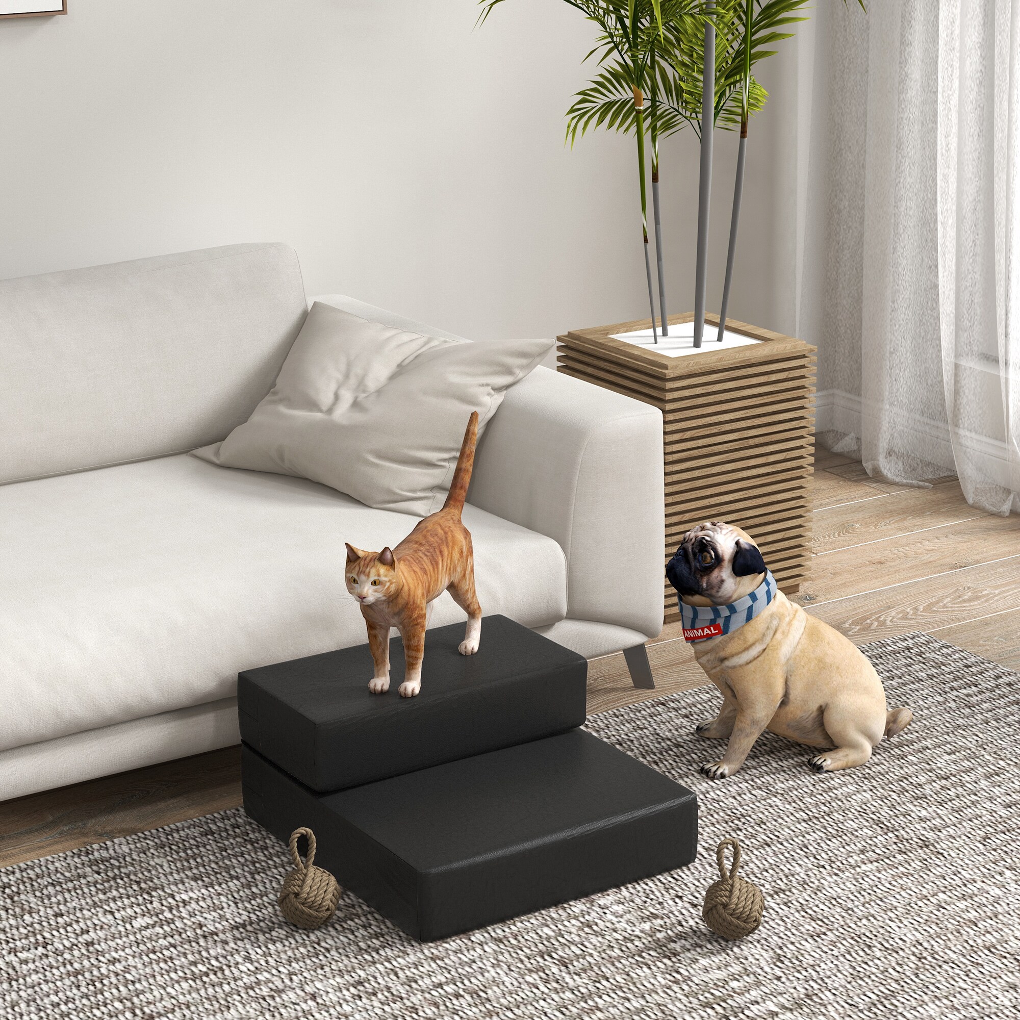 PawHut Hundetreppe klappbar