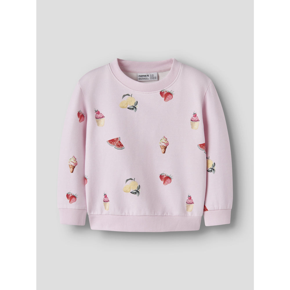 Køb Name It Cradle Pink Nmfjovina Ls Nreg Sweat Unb Box