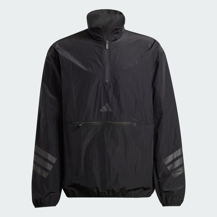 Adidas Sweat-shirt toile demi-zip 3 bandes Future Icons