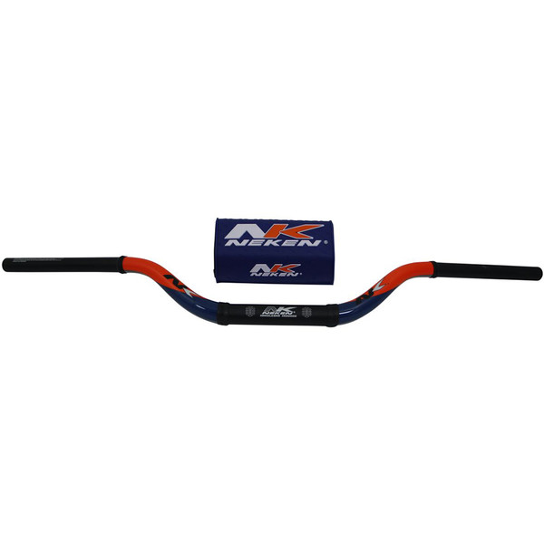 Neken - Guidon CR High - diamètre variable design conique Orange / Bleu