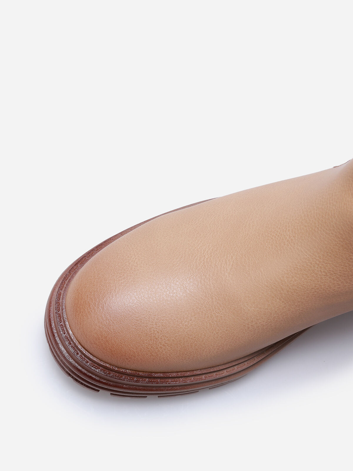 Chelsea multi-matières crantées- Taupe