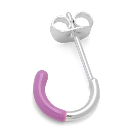 LULU Copenhagen Color Half Dip Hoop, Purple