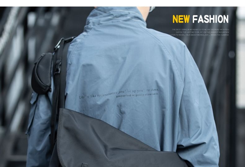 Wavecho - Effen Messenger Bag met Gesp