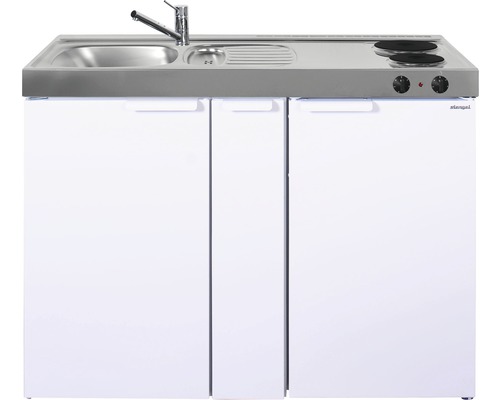 Stengel Keukens Minikeuken met apparatuur Kitchenline 120 cm wit hoogglans voorgemonteerde variant links 1112000202100