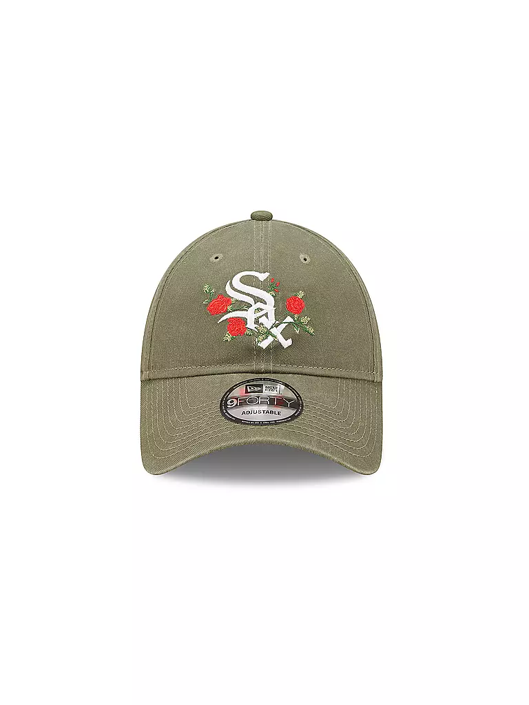 NEW ERA Kappe FLOWER 9FORTY CHICAGO WHITE SOX olive