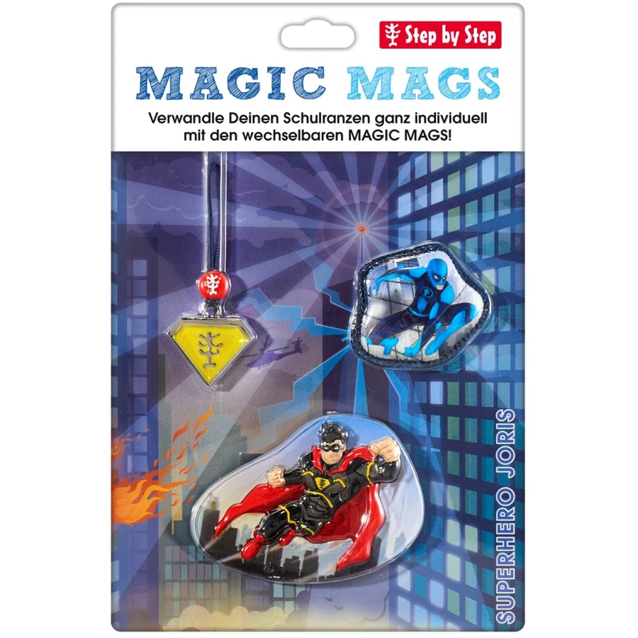 Step by Zubehör-Set Magic Mags Superhero Joris