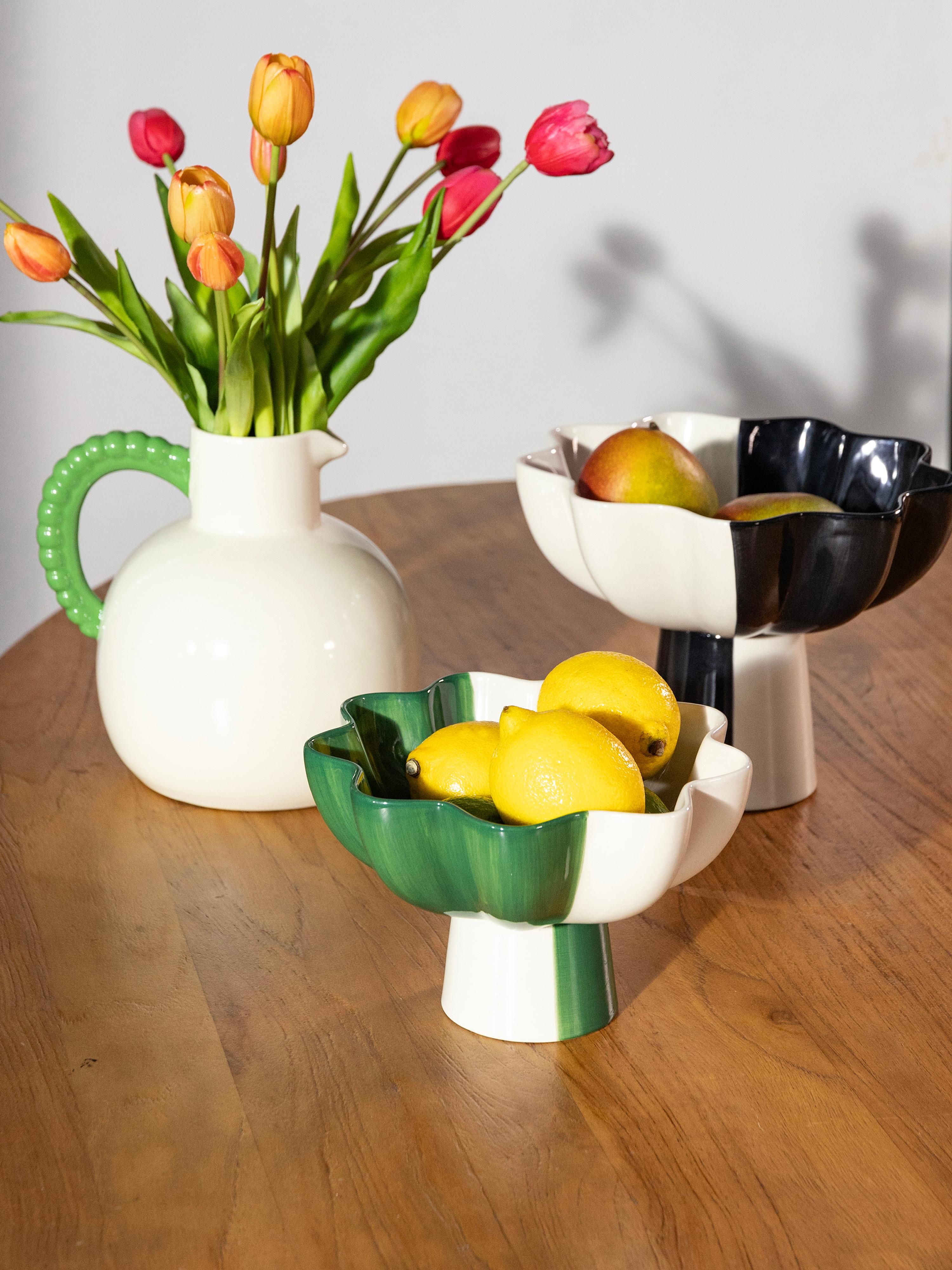 Handbeschilderde decoratieve schaal Sun