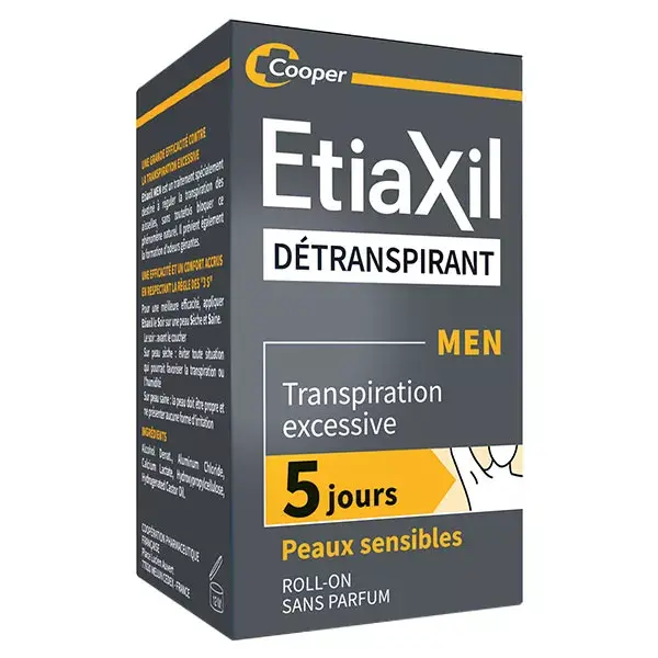 Etiaxil Déodorant Détranspirant Men Transpiration Excessive 15ml
