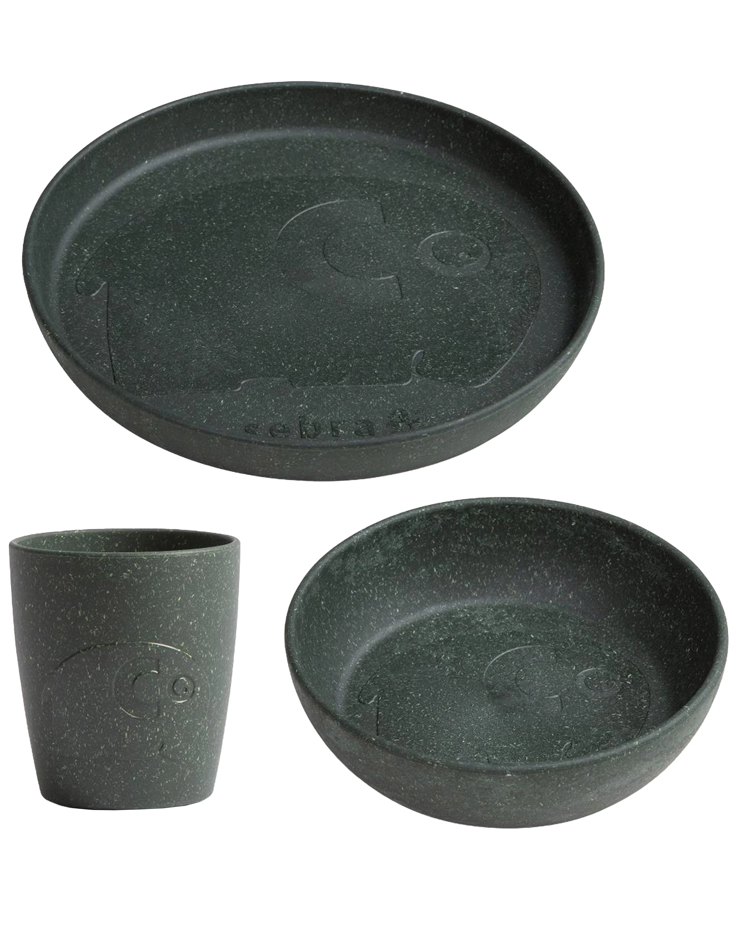 Geschirr-Set MUMS 3-teilig in bottle green