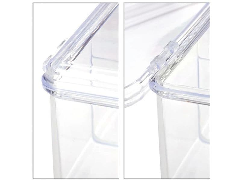 relaxdays Teebeutel-Box Transparent Teeorganizer für die Teebeutel