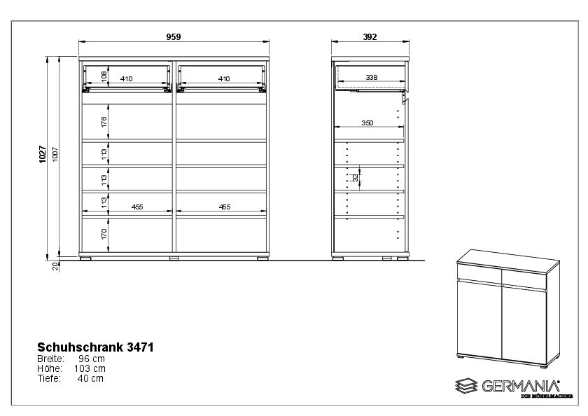 Schuhschrank HARPER GENT