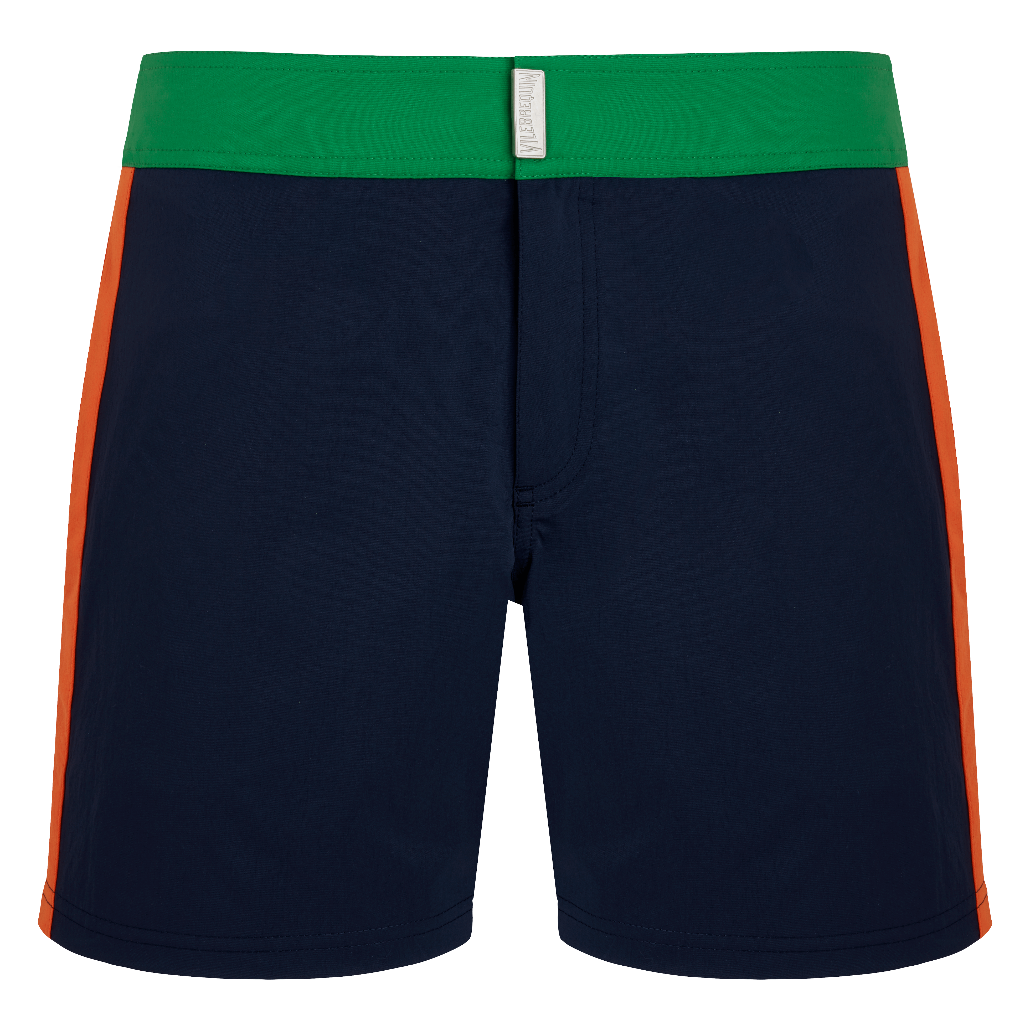 Maillot de bain Court Stretch Ceinture Plate Homme Color Block