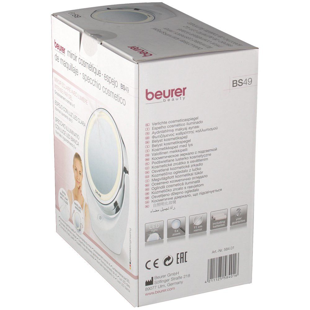 beurer Kosmetikspiegel beleuchtet BS 49