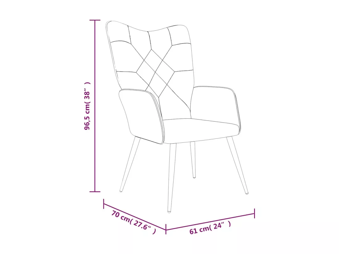 Chaise de relaxation Patchwork Tissu