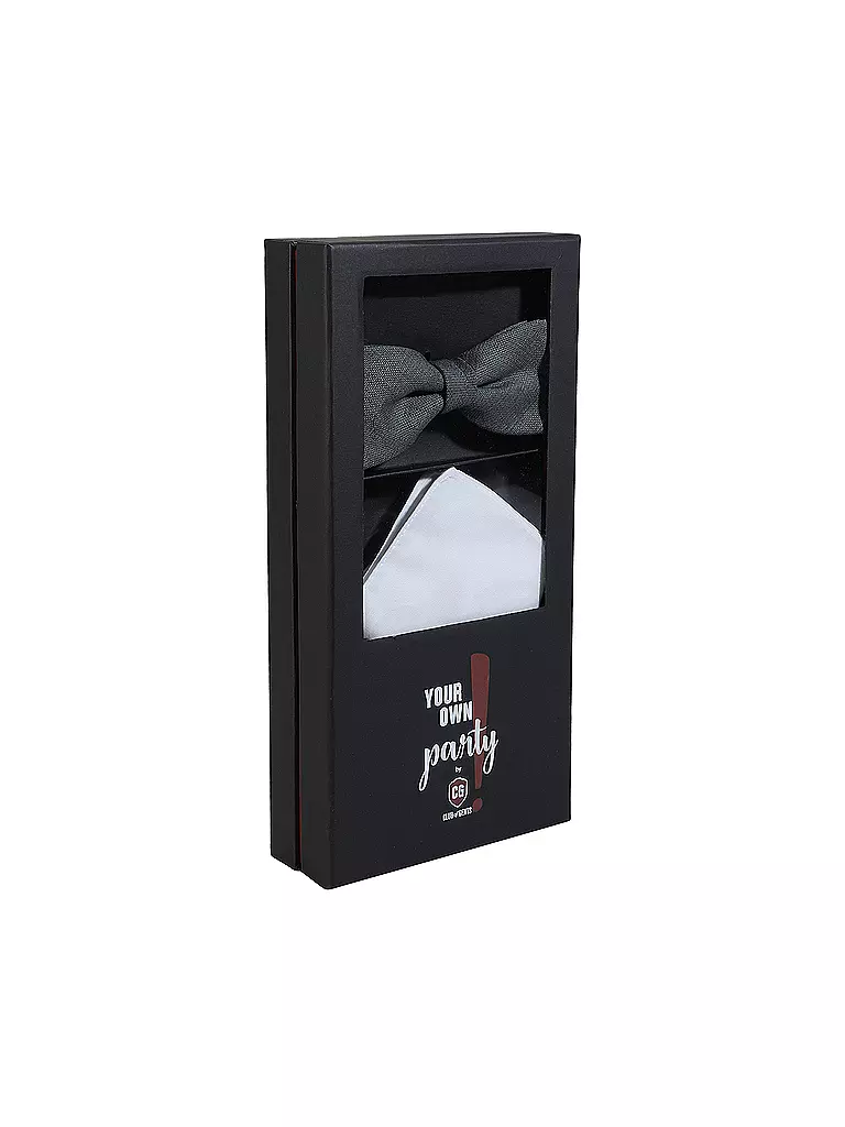 CG - CLUB OF GENTS Set Fliege und Stecktuch PAXTON  schwarz