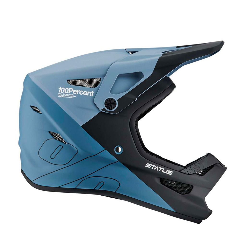 100 percent STATUS - Casque VTT drop/steel blue