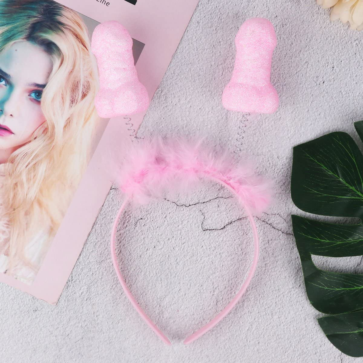 Party Haarreif Bachelorette Funny Accessoire für Junggesellinnenabschied - Rosa