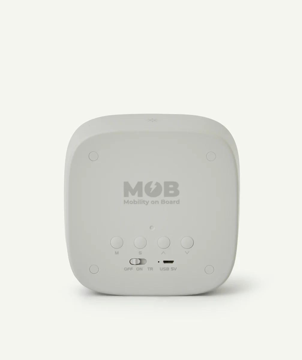 MOBVEILLEUSE ET REVEIL BILLY GRIS