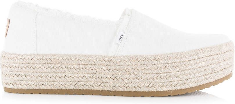 TOMS Espadrilles Dames Valencia Maat: 43 5 Materiaal: Canvas Kleur: Wit
