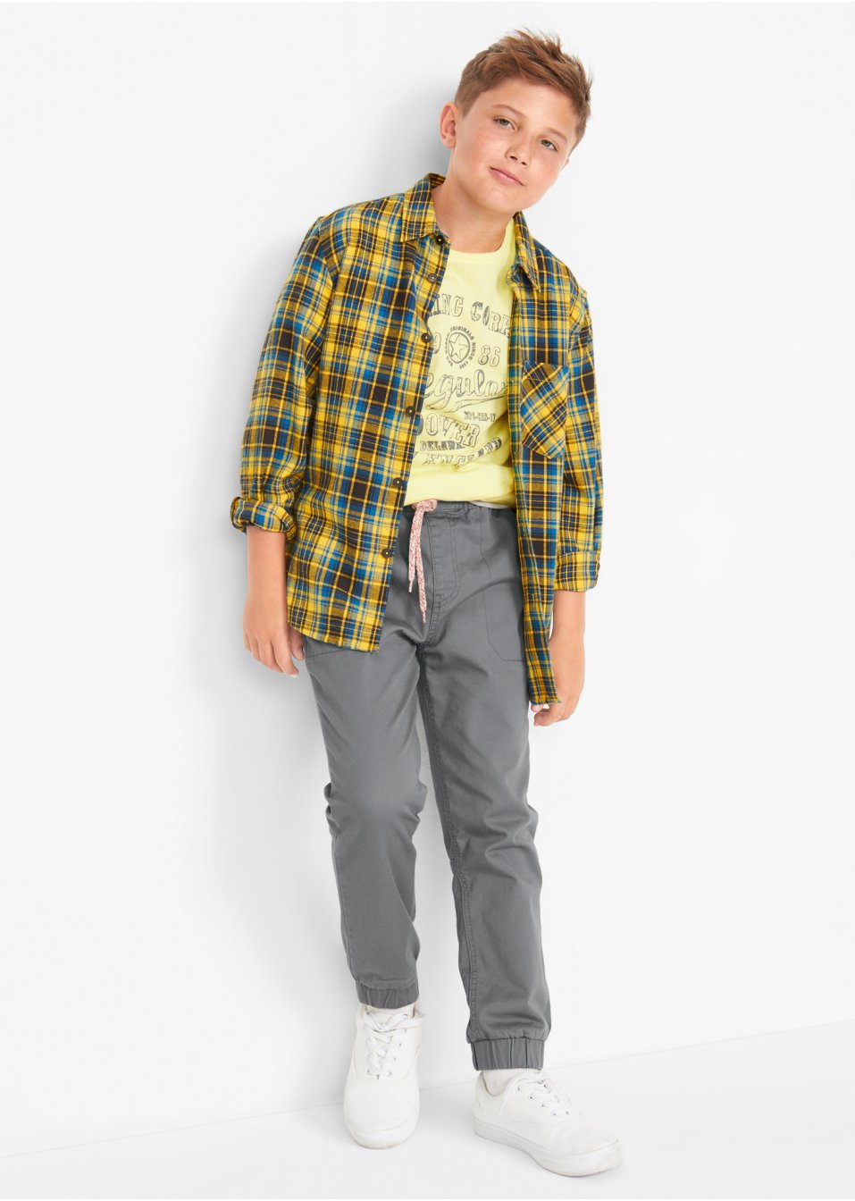 Pantalon thermo garçon avec doublure coton douillette, Regular Fit