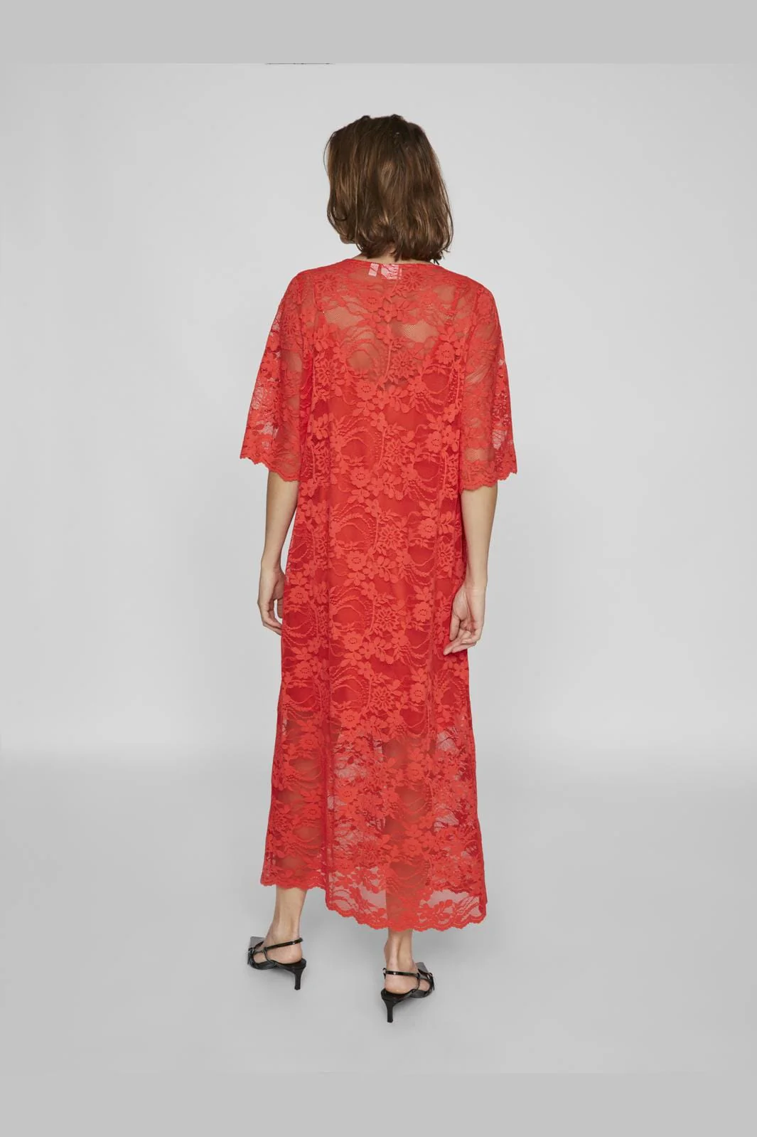 Vila Vilorna 2/4 Lace Midi Dress