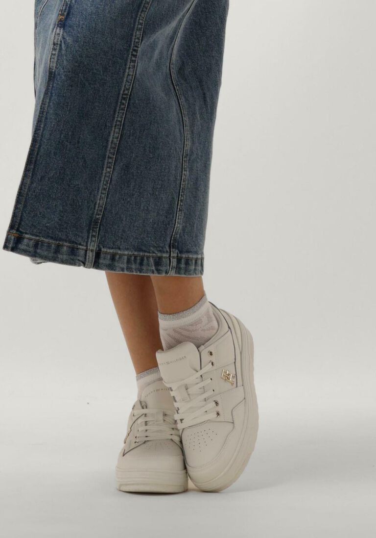 TOMMY HILFIGER witte tommy hilfiger lage sneakers basket sneaker low